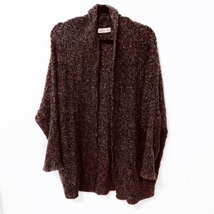 🌸 hollister knitted grey loose marl cardigan